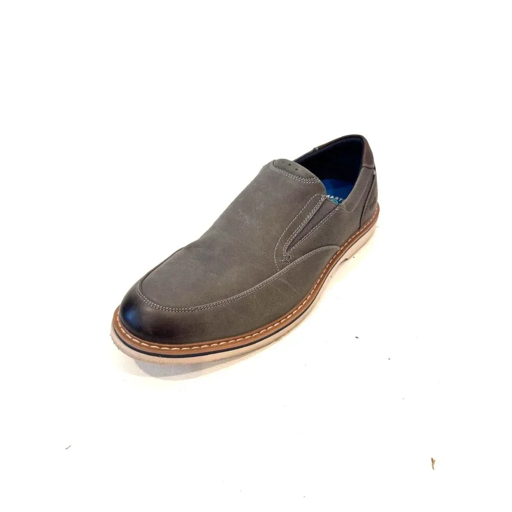 Nunn Bush Chase Grey Slip On Loafers Memory Foam Smartscent Size 8m